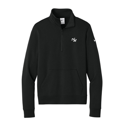 MAC-NKDX6720 • Nike Women's Club Fleece Sleeve Swoosh 1/2-Zip
